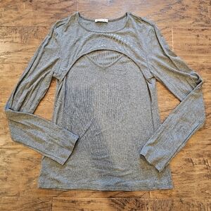 Herlollychips | Gray XL Long Sleeve Women's Top